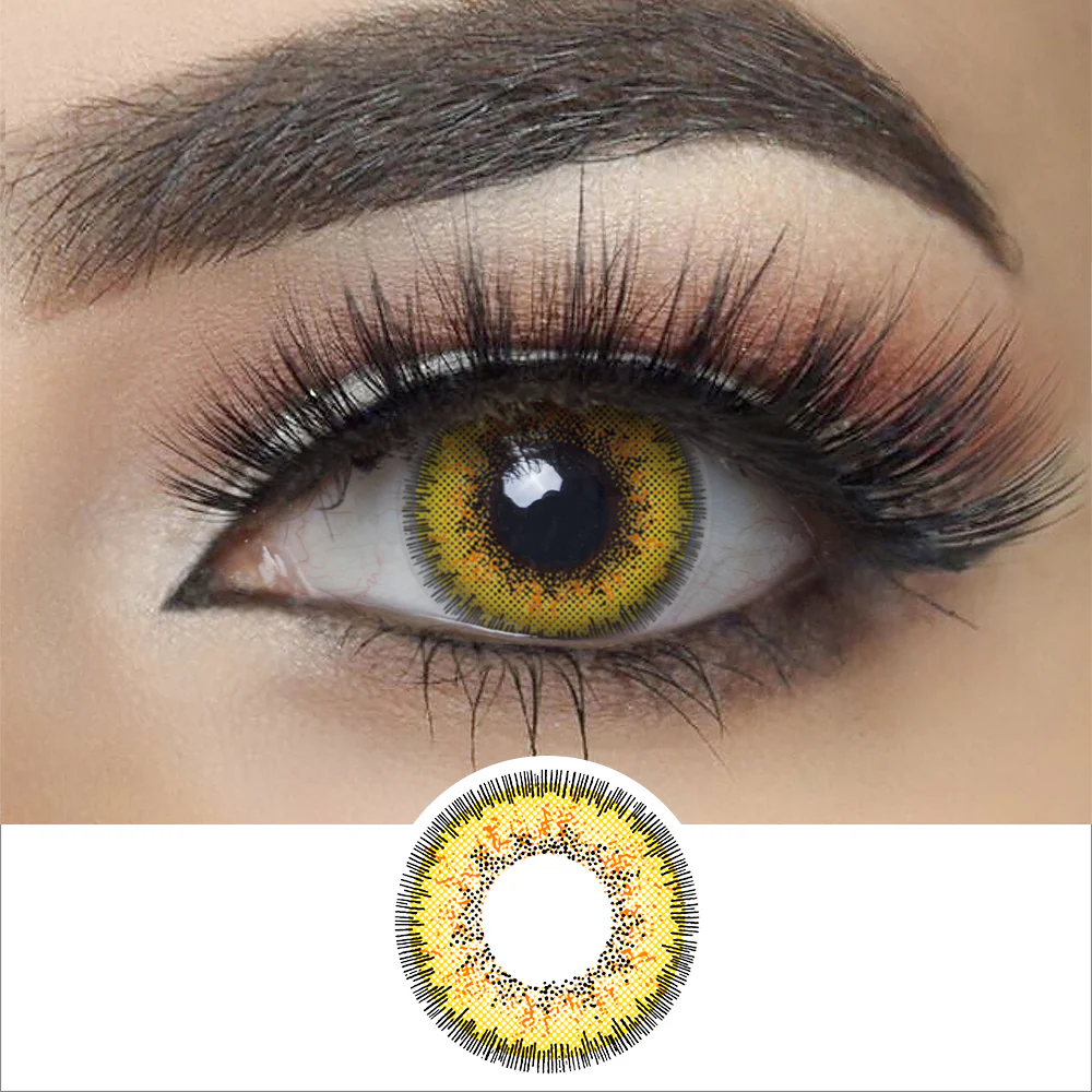 Envy Yellow Halloween Contact Lenses | EyeKK - EyeKK