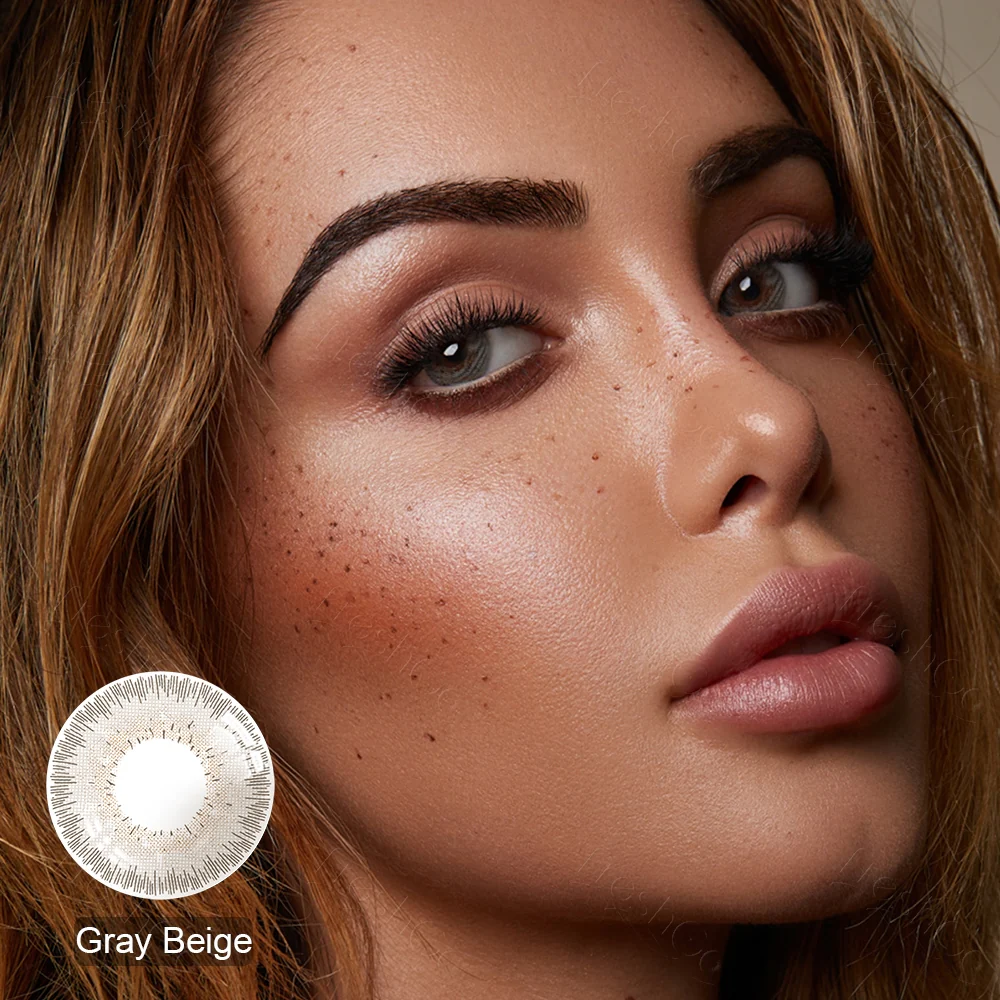 Bellalens Gray Beige Colored Contact Lenses | EyeKK - EyeKK
