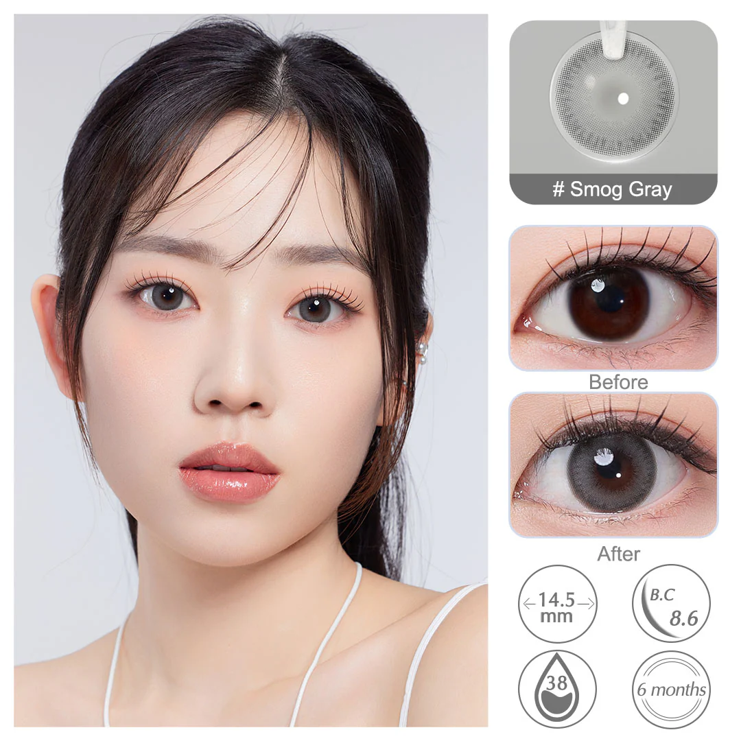 NILS Smog Gray Colored Contact Lenses | EyeKK - EyeKK
