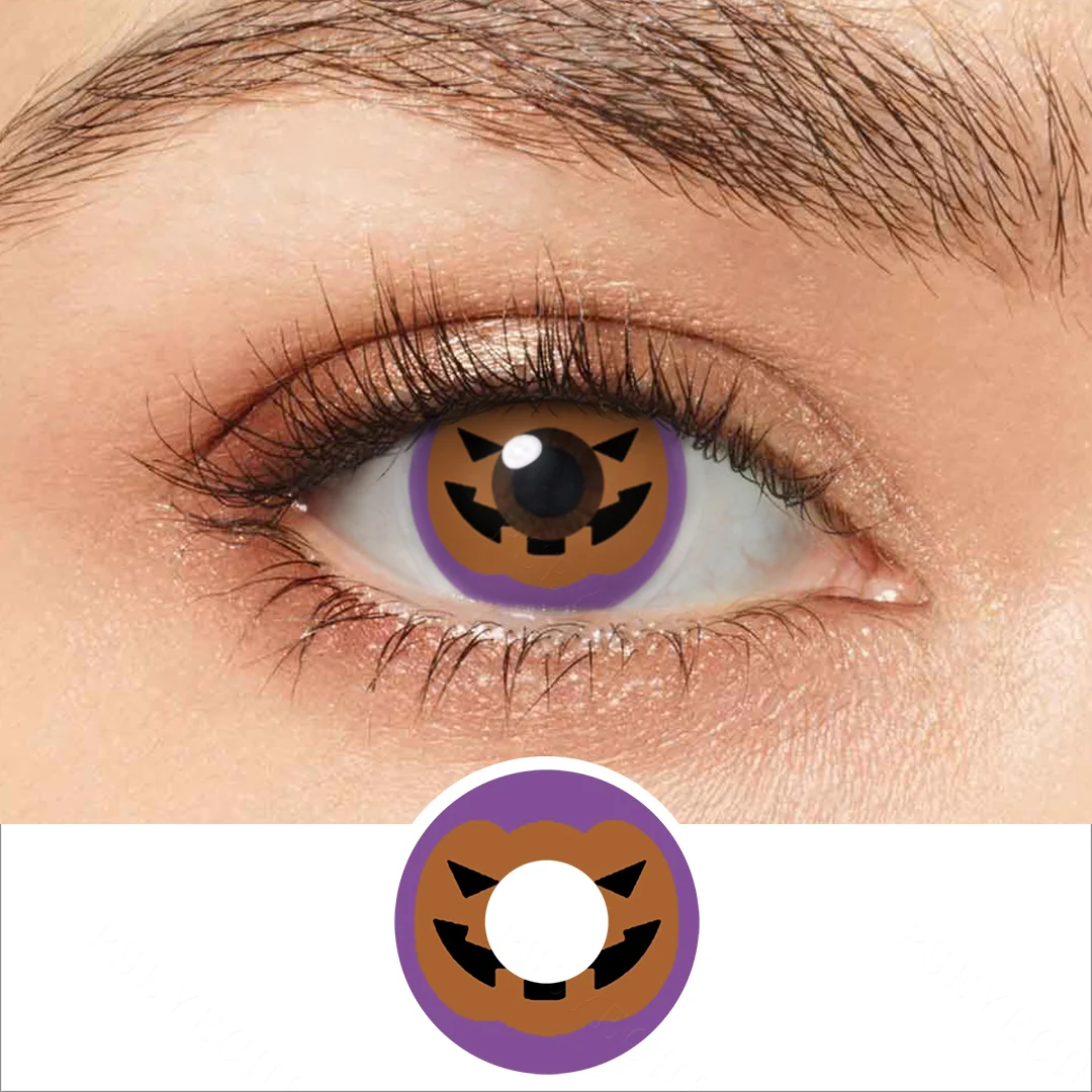 Halloween Pumpkin Colored Contact Lenses | EyeKK - EyeKK