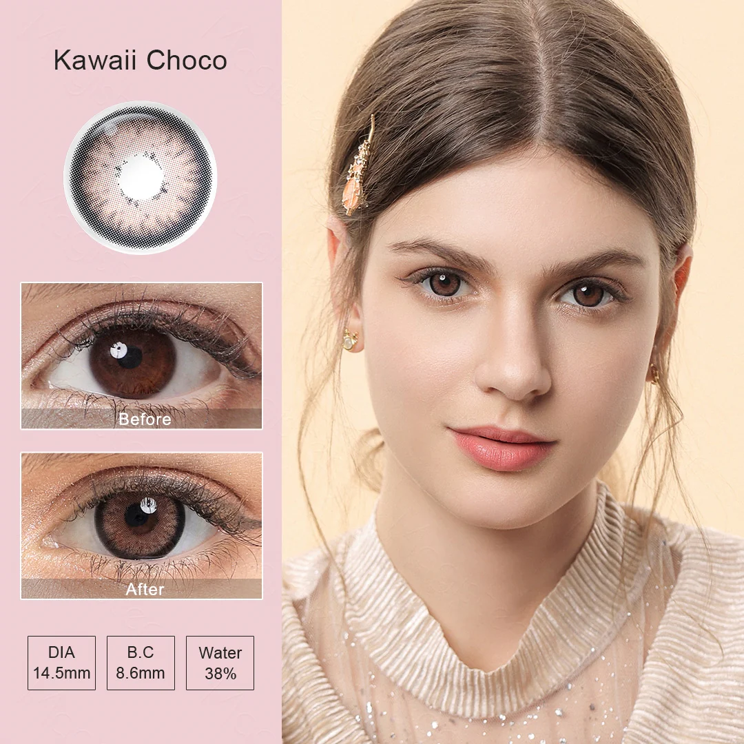 Kawaii Choco Colored Contact Lenses | EyeKK - EyeKK