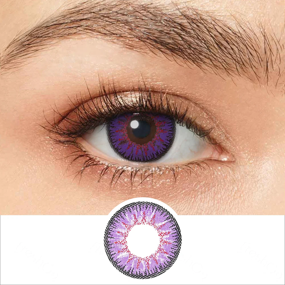 Nonno Violet Purple Colored Contact Lenses | EyeKK - EyeKK