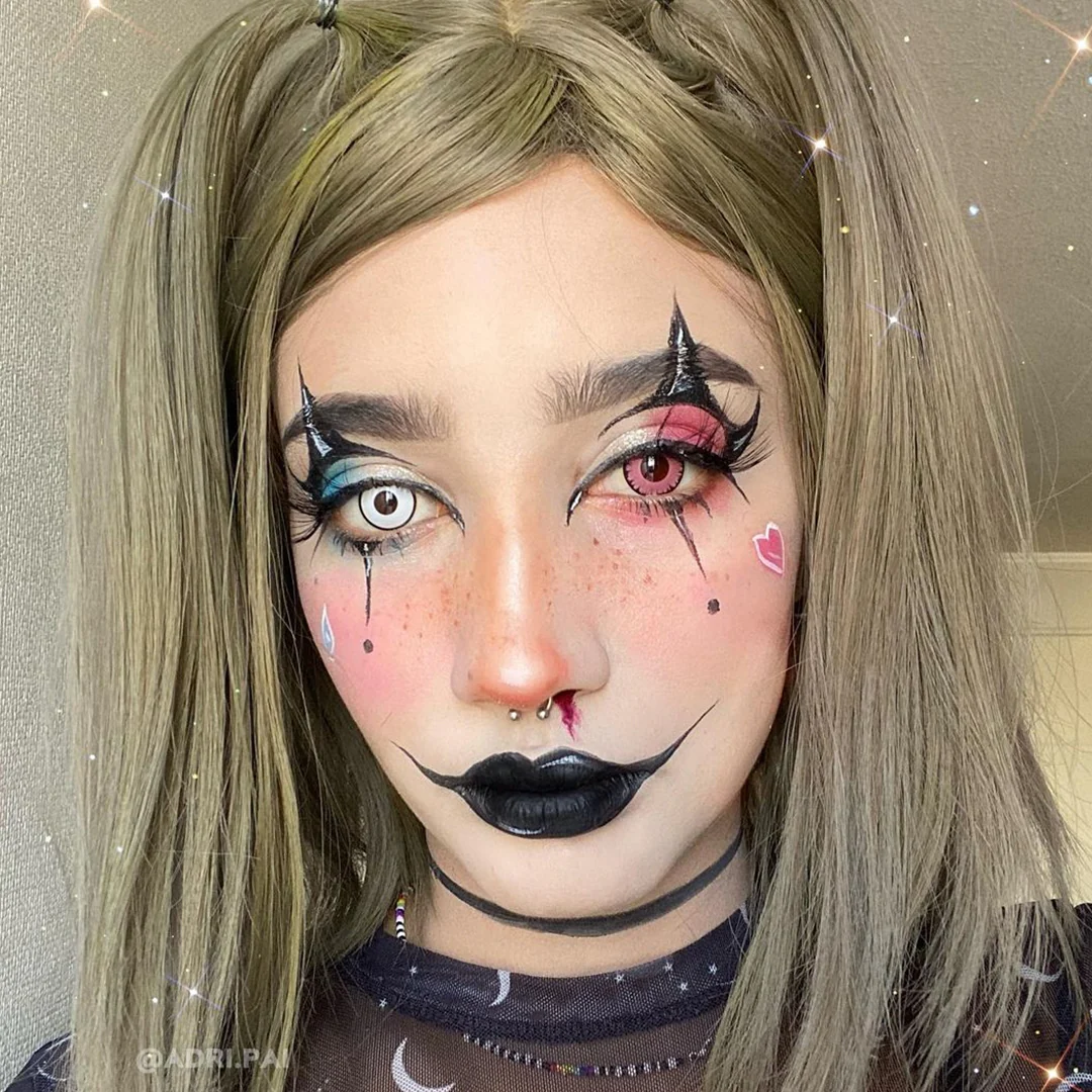 Pink Vampire Halloween Contact Lenses (Twilight Inspired) | EyeKK - EyeKK