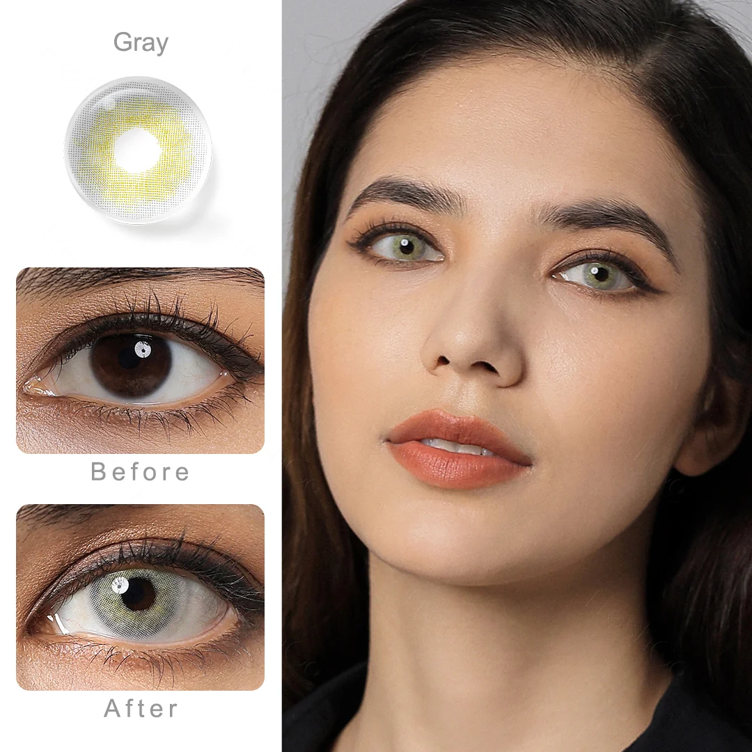 Yukon Gray Colored Contact Lenses | EyeKK - EyeKK