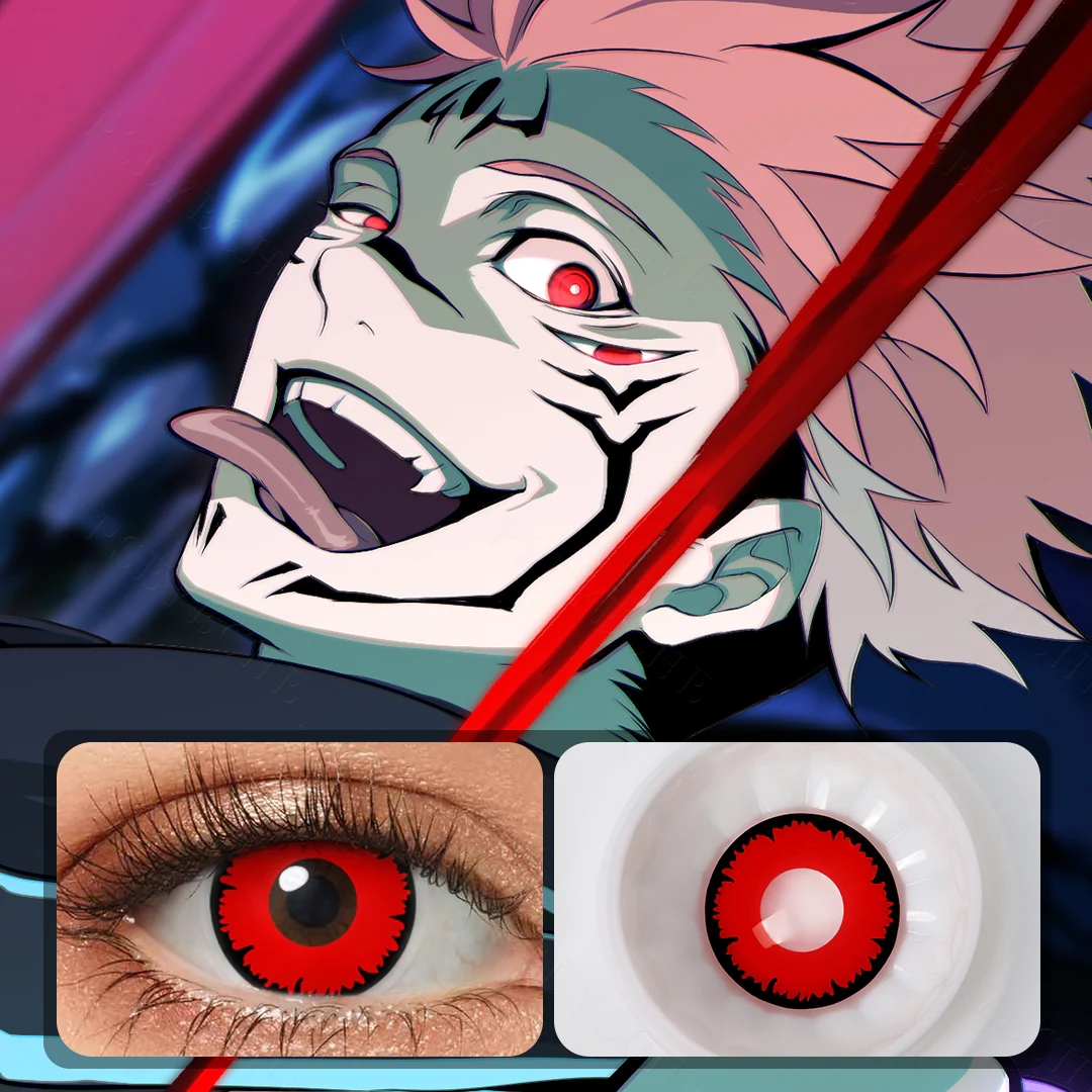 Angelic Red Colored Contact Lenses | EyeKK - EyeKK