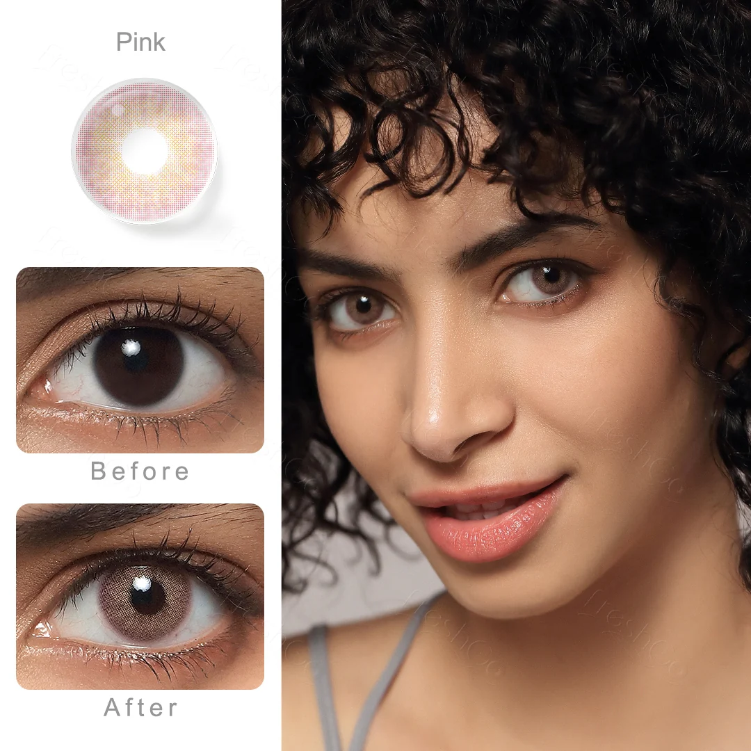 Cloud Pink Colored Contact Lenses | EyeKK - EyeKK