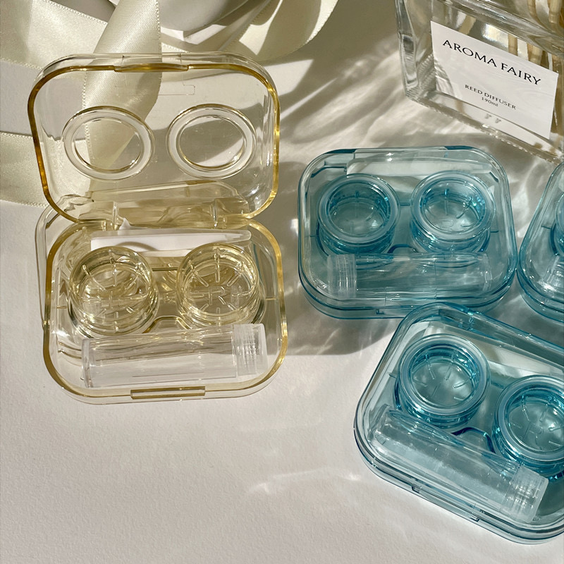 Integrated No-Twist Cap Contact Lens Companion Case - EyeKK