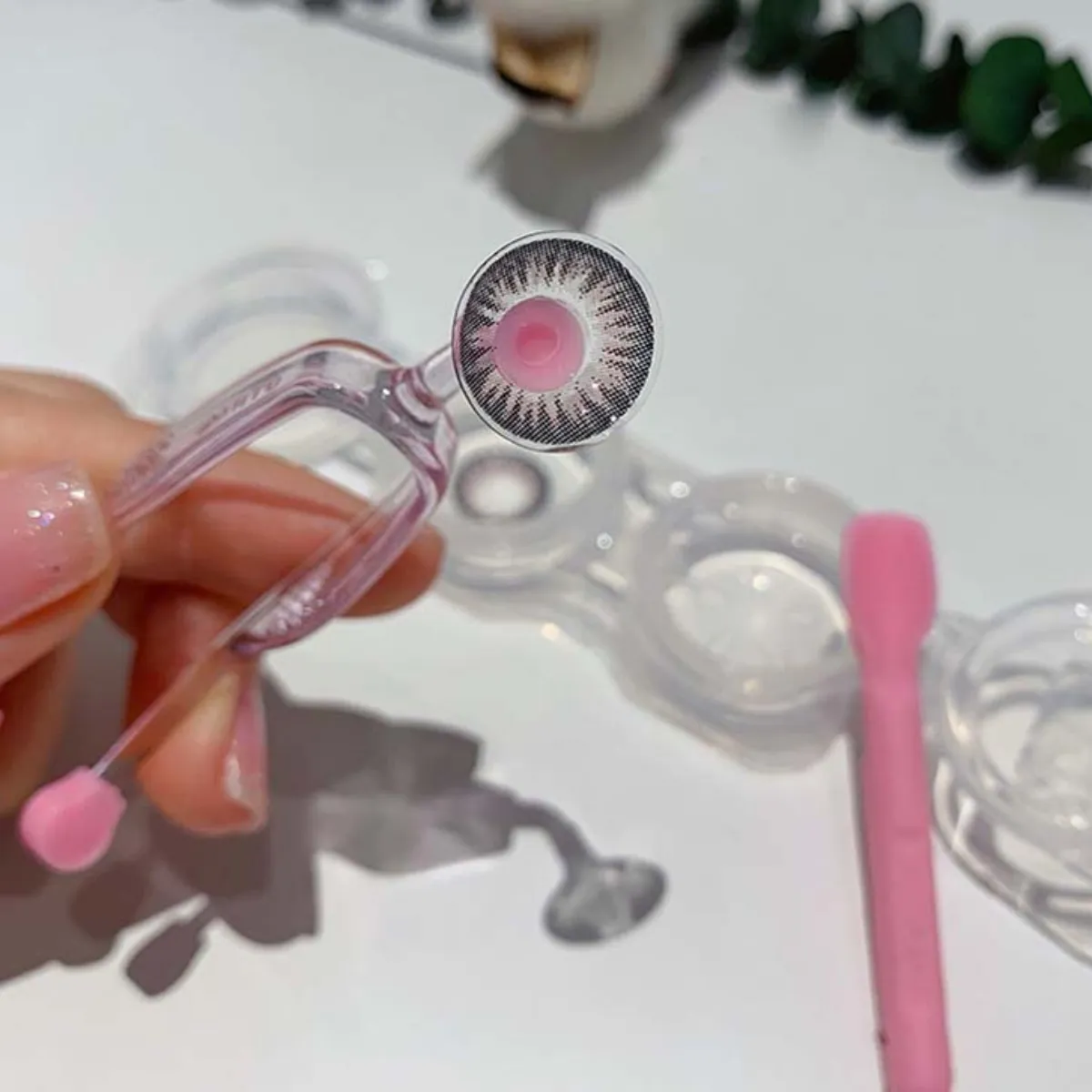 Contact Lens Wearing Tool（Silicone Soft Tweezer Stick Set） - EyeKK