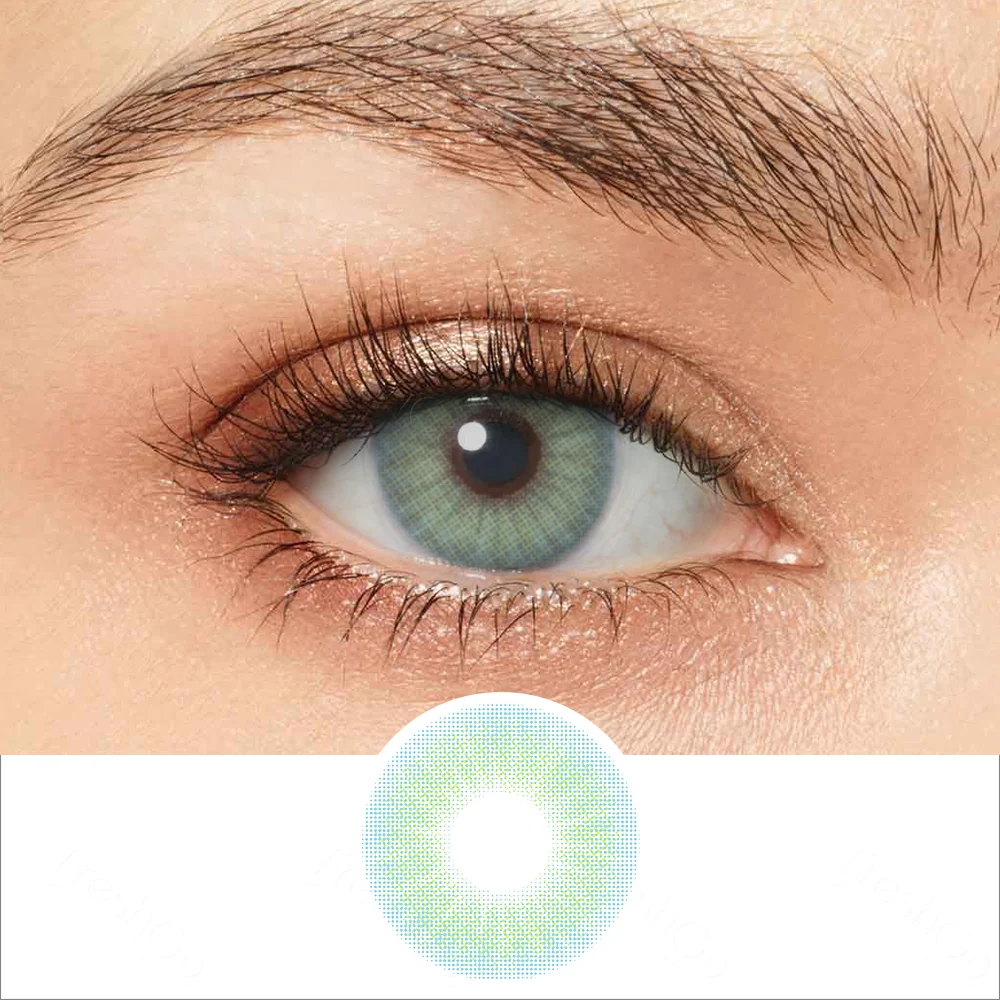 Hidrocor Topaz Blue Colored Contact Lenses (U.S. Stock) | EyeKK - EyeKK