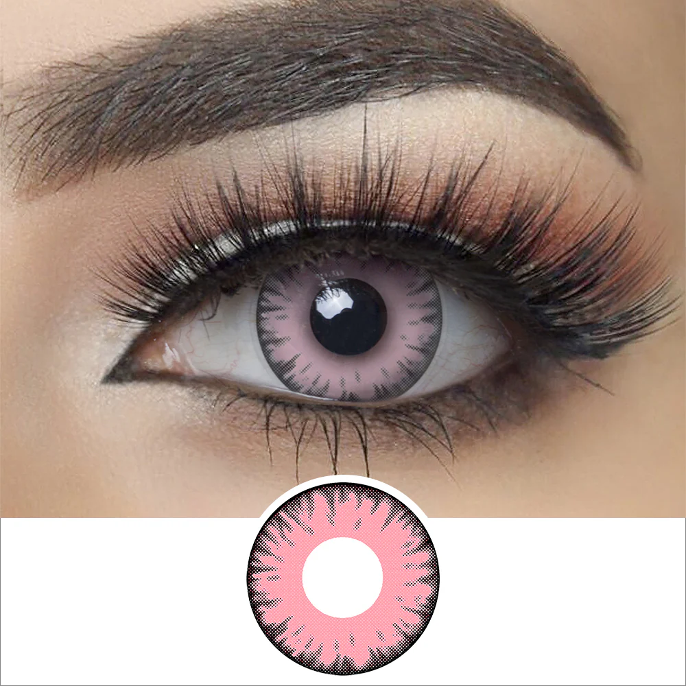 Pink Vampire Halloween Contact Lenses (Twilight Inspired) | EyeKK - EyeKK